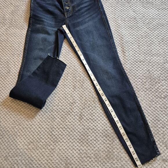 KUT from the Cloth Connie Fab Ab Ankle Skinny Jean Women 00 High Rise Frayed - Picture 8 of 10